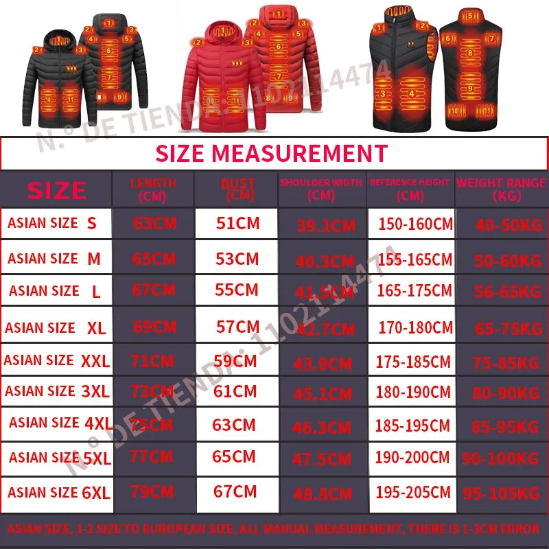 9 Zone 11 Heated Jacket
