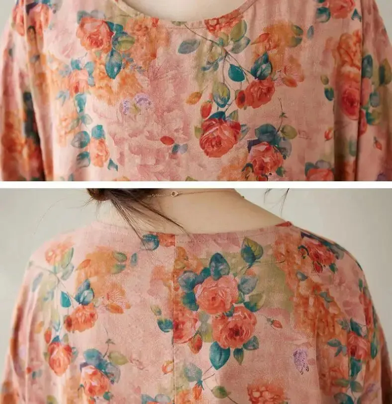 A-Line Summer Dress Cotton Dress in Soft Cotton Blend