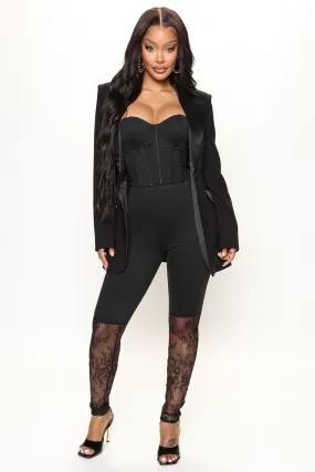 After Hours 3 Piece Blazer Pant Set 30 - Black