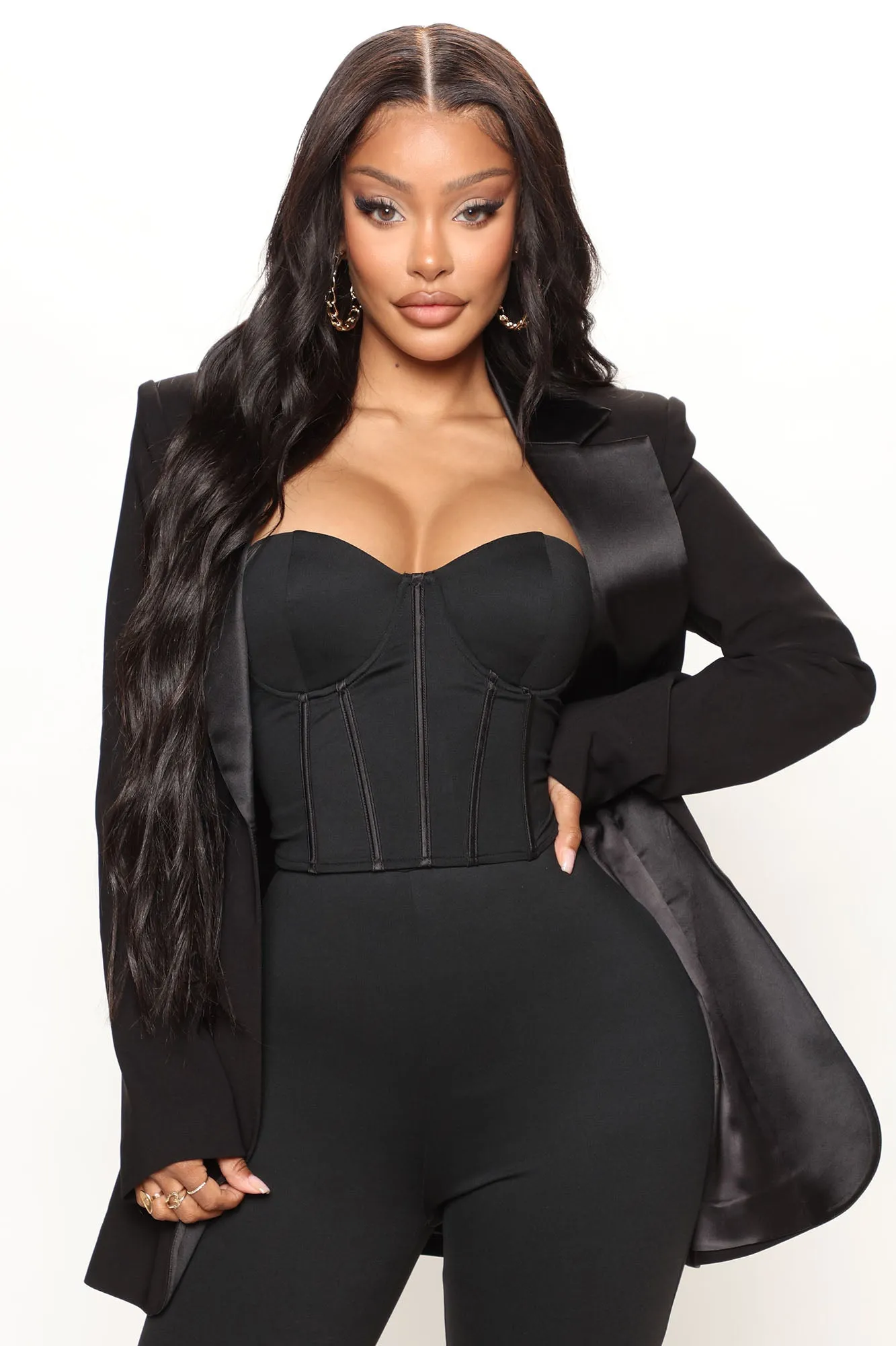 After Hours 3 Piece Blazer Pant Set 30 - Black
