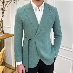 Aidase Men Lattice Blazer British Luxury Retro Lattice Men Blazer Hombre Mariage Homme Smoking Homme  Business Blazer Hombre Gentleman