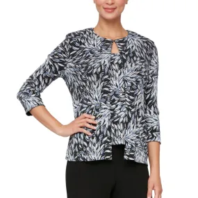 ALEX EVENINGS - Printed Jacket & Tank Top