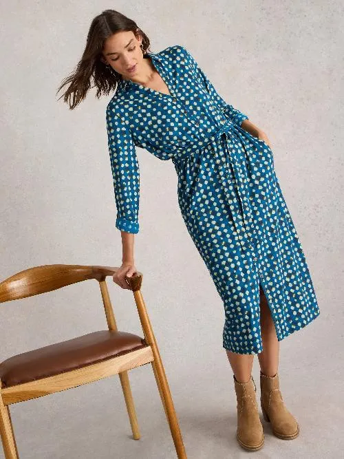 Annie Jersey Shirt Dress