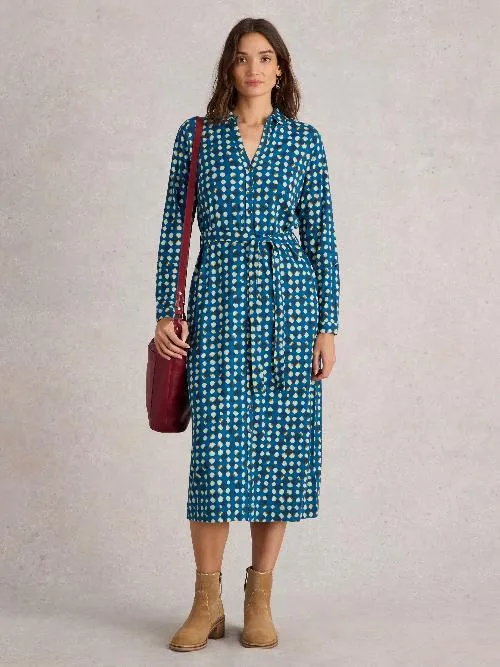 Annie Jersey Shirt Dress