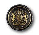 Antique Gold Griffith & Unicorn Blazer Button