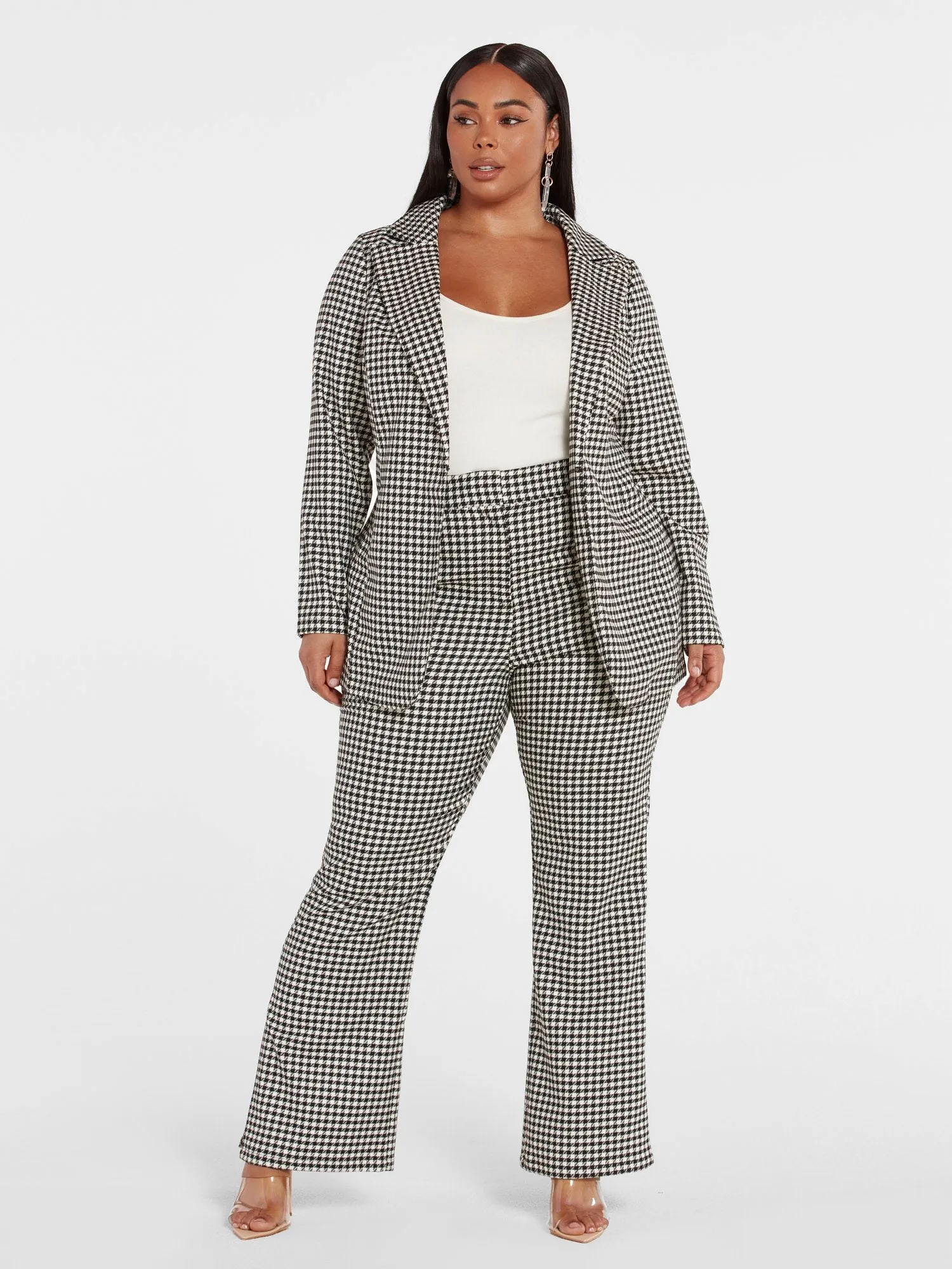 Antoinette Houndstooth Blazer