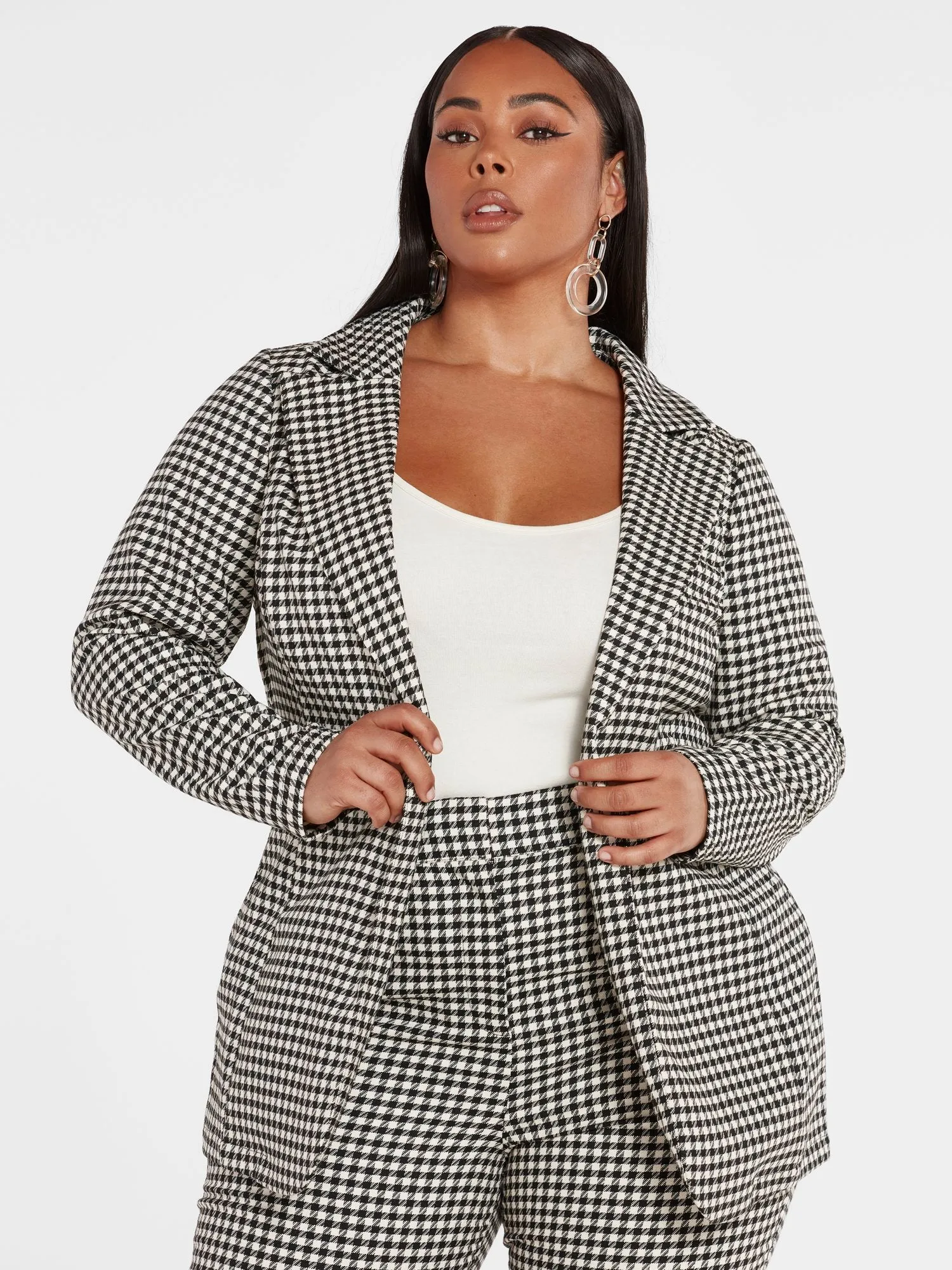 Antoinette Houndstooth Blazer