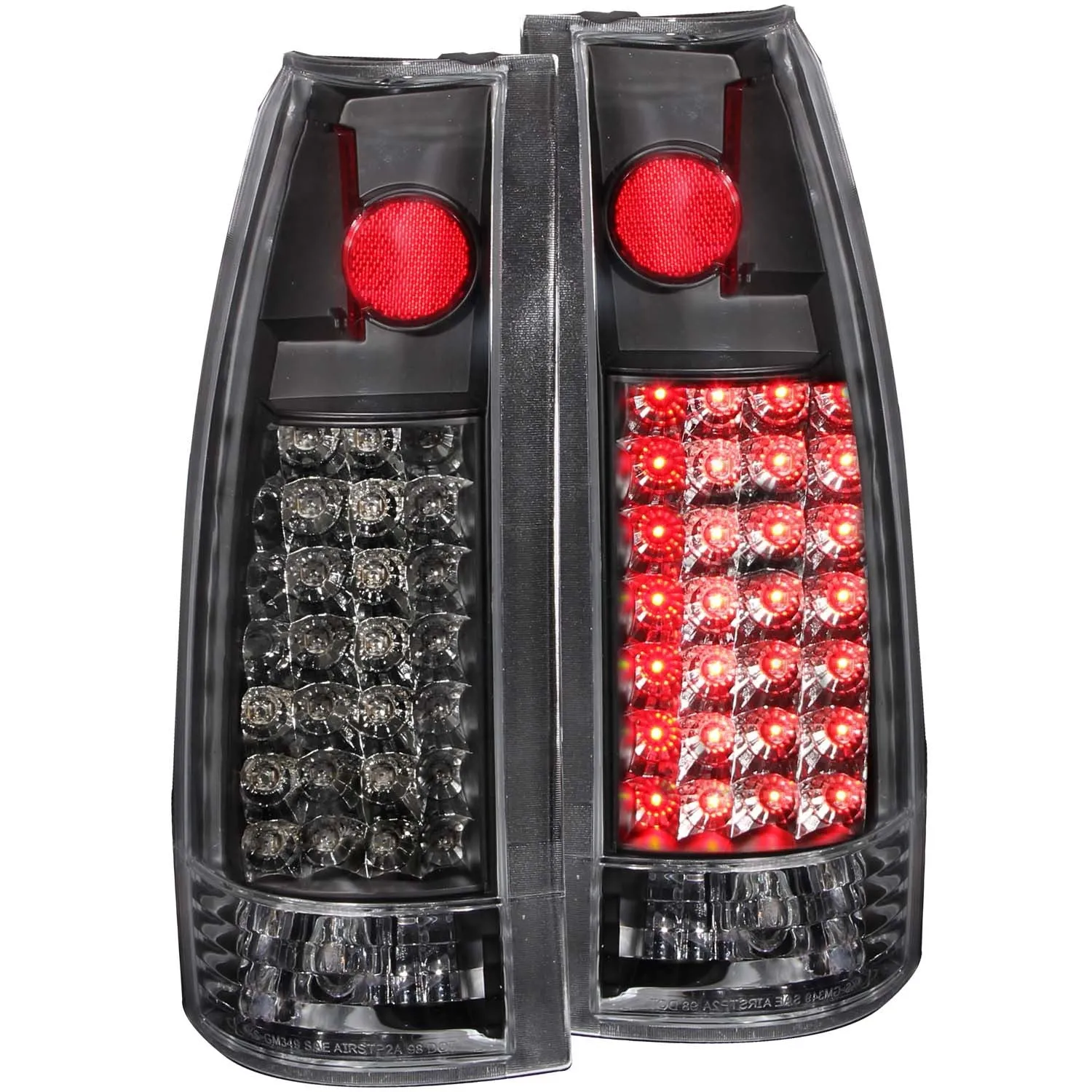 Anzo LED Tail Lights Chevy Suburban (92-99) Blazer Full-Size (92-94) Black or Chrome Housing