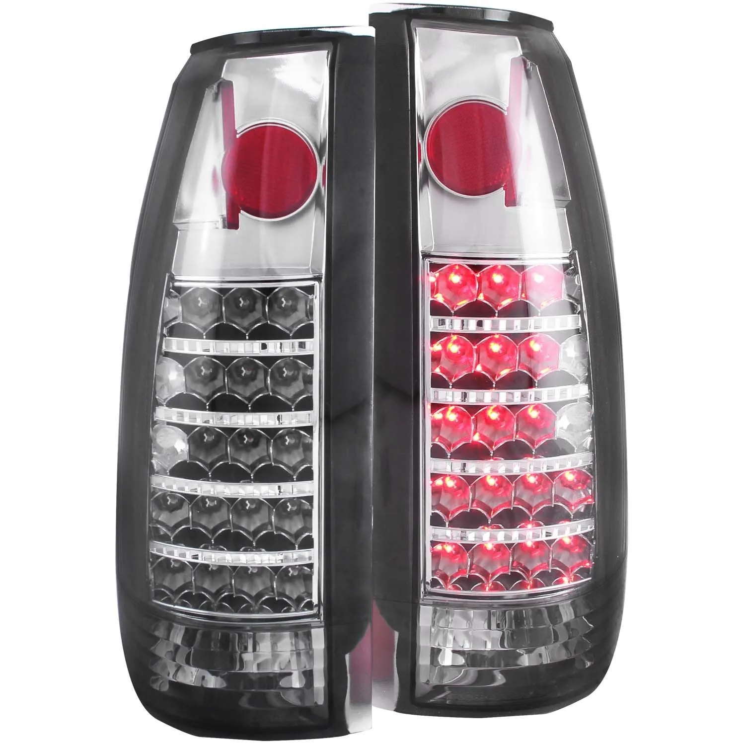 Anzo LED Tail Lights Chevy Suburban (92-99) Blazer Full-Size (92-94) Black or Chrome Housing
