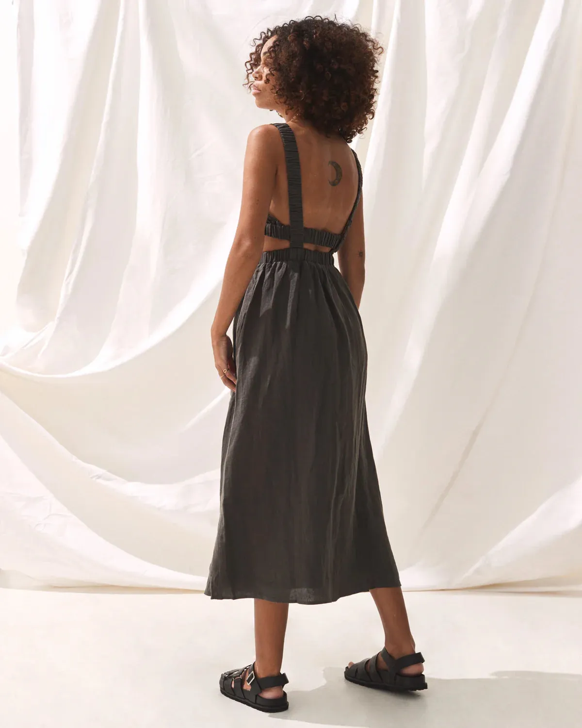 Anzola Dress Charcoal
