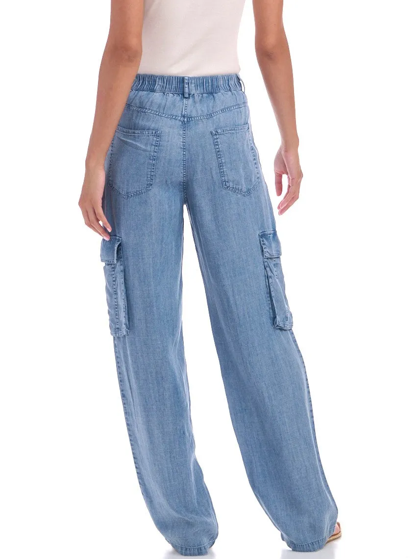 Aven Indigo Cargo Pant