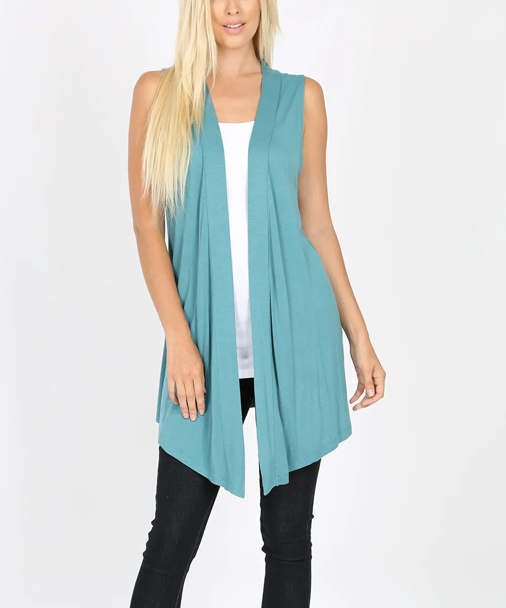 Basic sleeveless cardigan