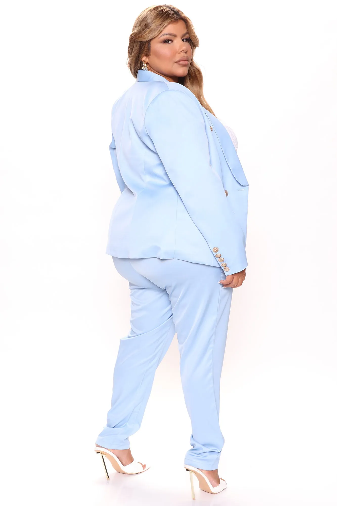 Big Promotion Blazer Pant Set 30 - Light Blue