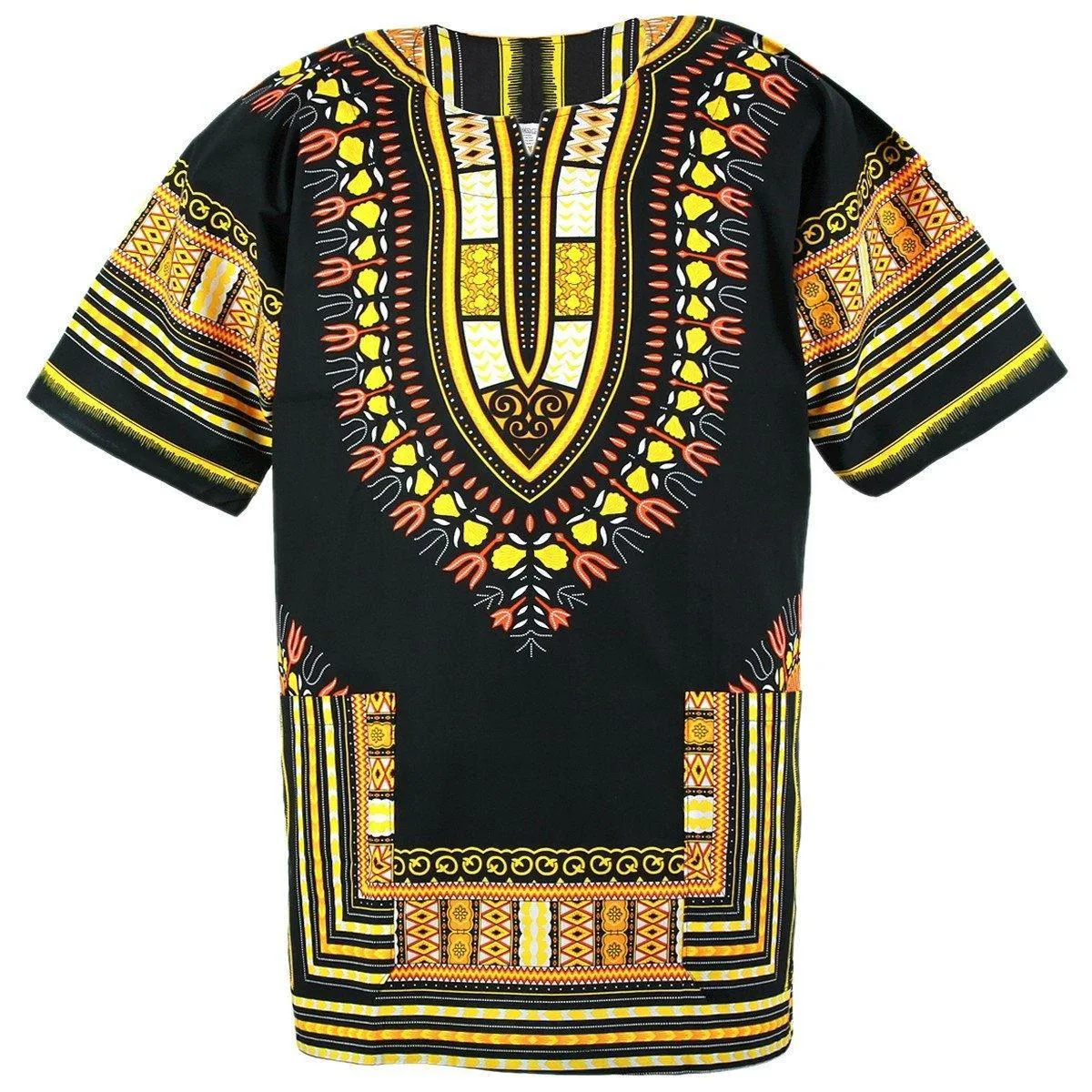 Black Dashiki African Shirt - Sunrise