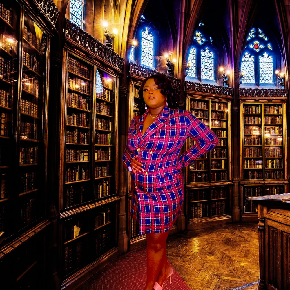 Blaire Plaid Blazer Dress