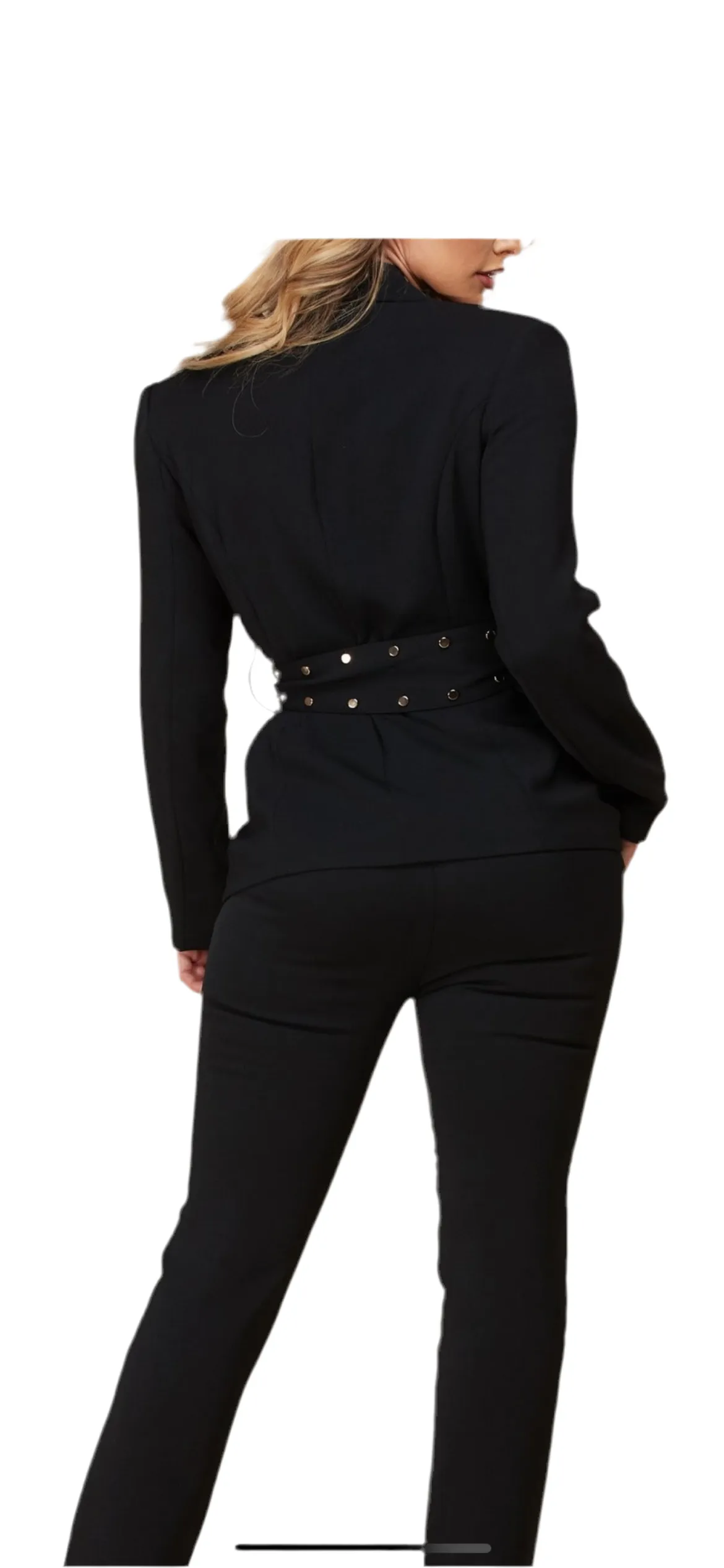 Blazer Black with studded Belt