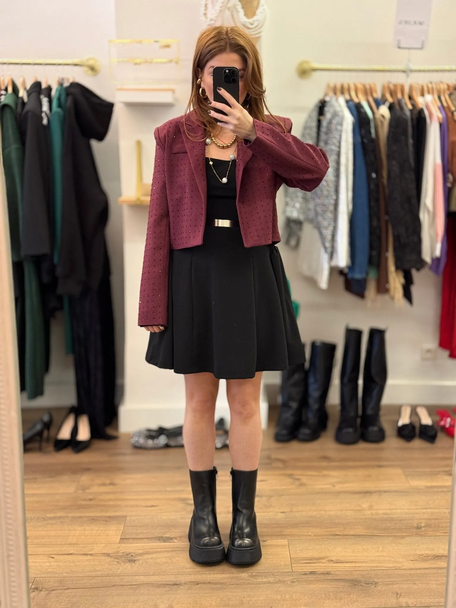 Blazer court Opal bordeaux