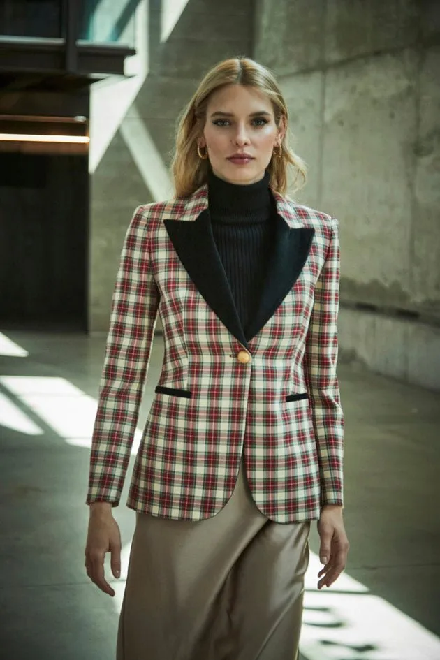 BLAZER ESMOQUIN CUADROS ALCOTT