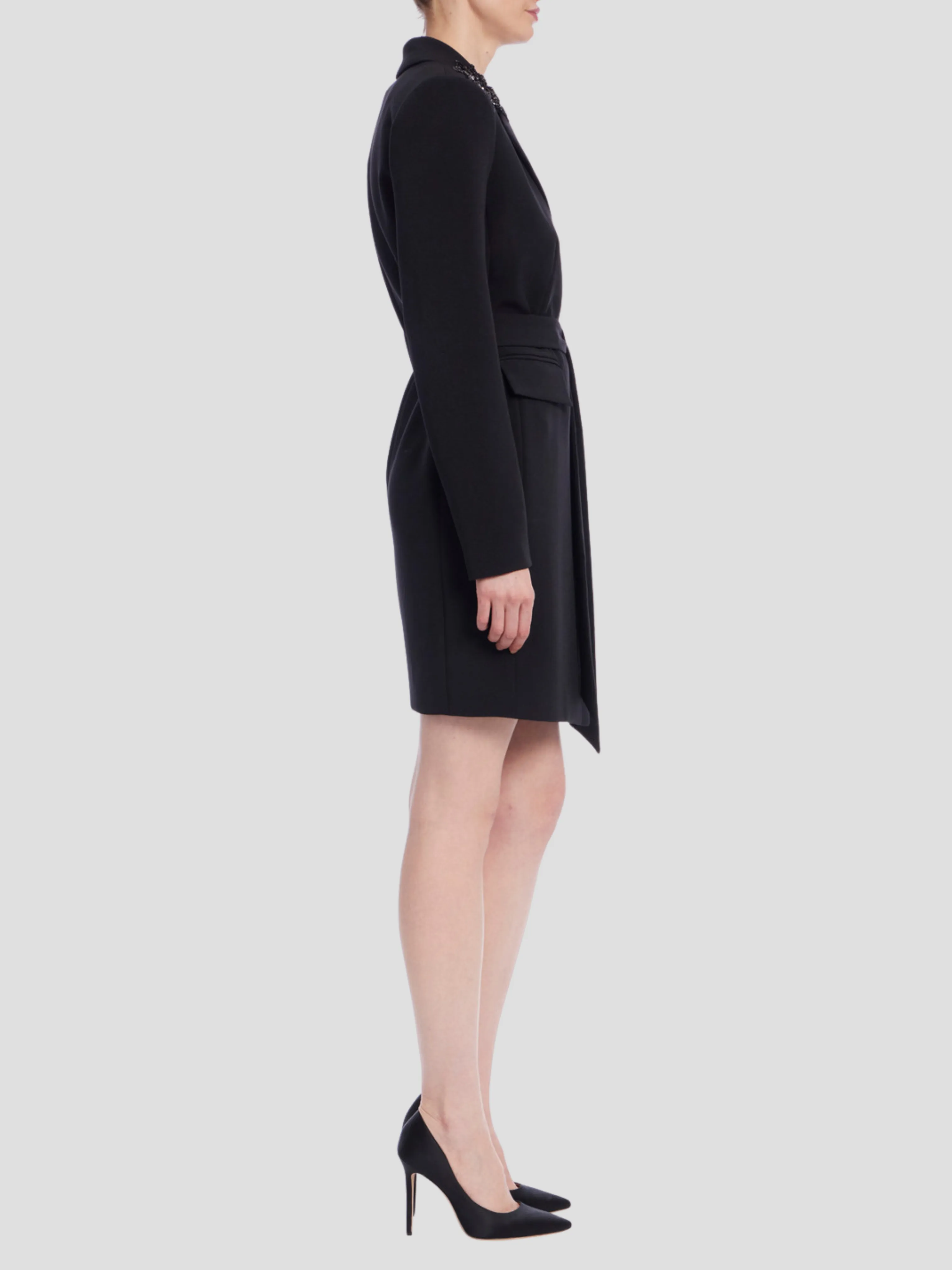 Blazer Mini Dress in Black