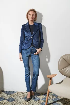 BLAZER TERCIOPELO MARINO HAYLEE