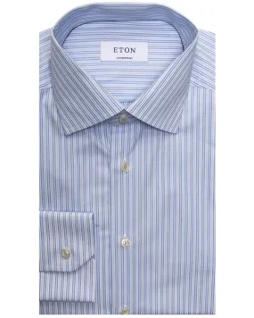 Blue Multi Stripe Dress Shirt