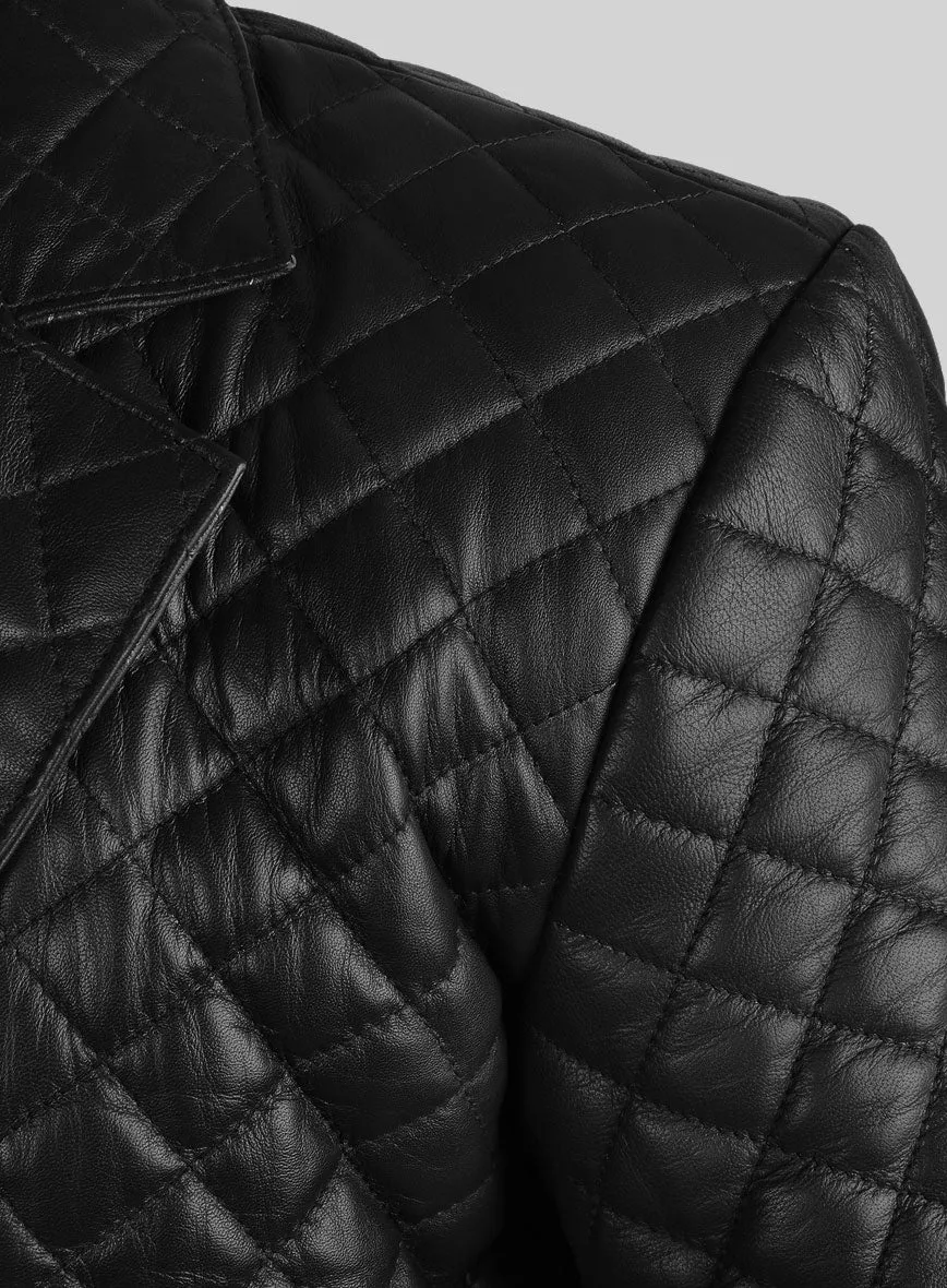 Bocelli Quilted Leather Blazer