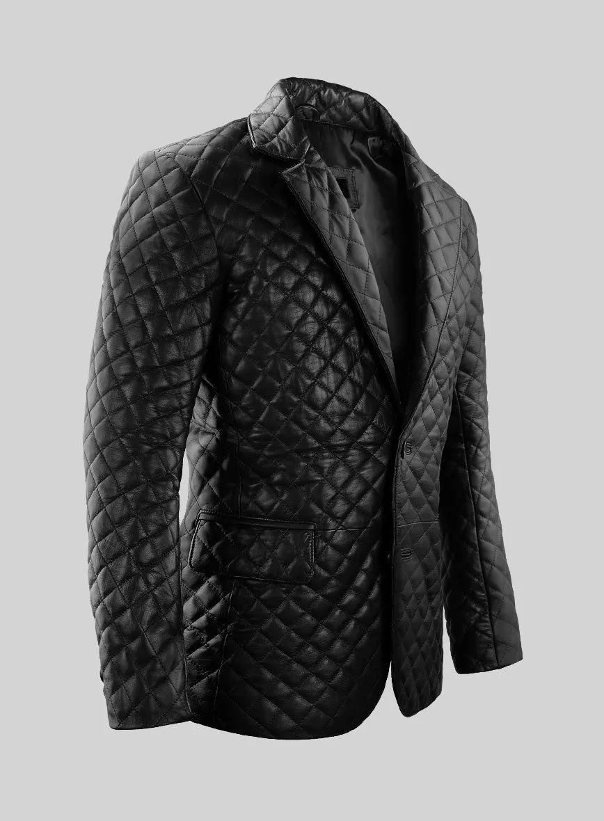 Bocelli Quilted Leather Blazer