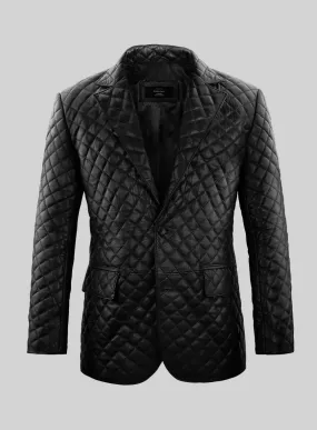 Bocelli Quilted Leather Blazer