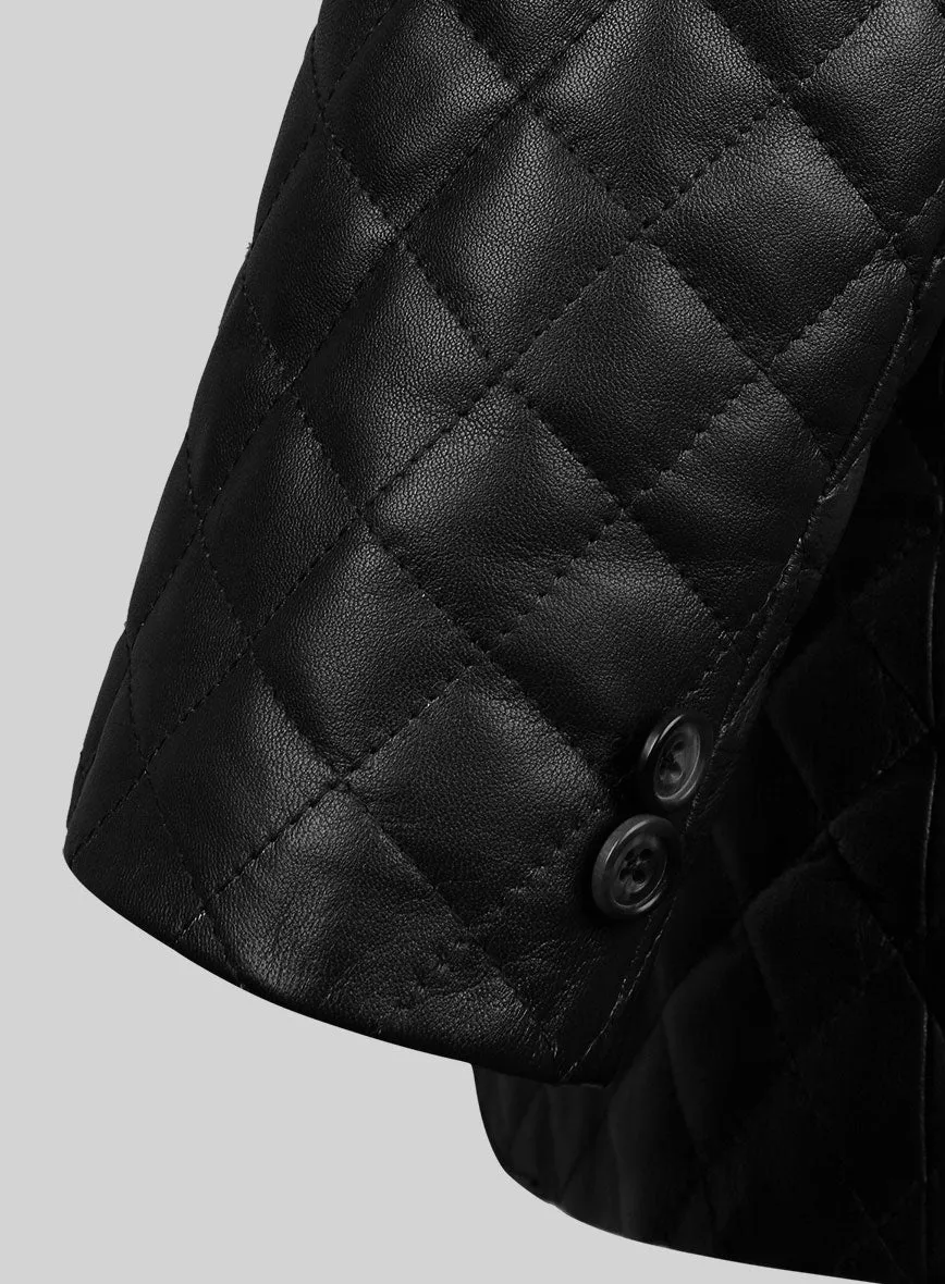 Bocelli Quilted Leather Blazer