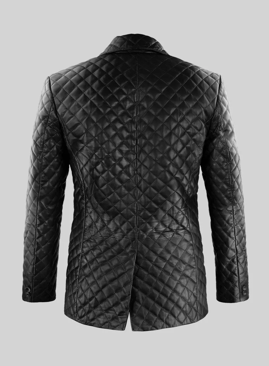 Bocelli Quilted Leather Blazer