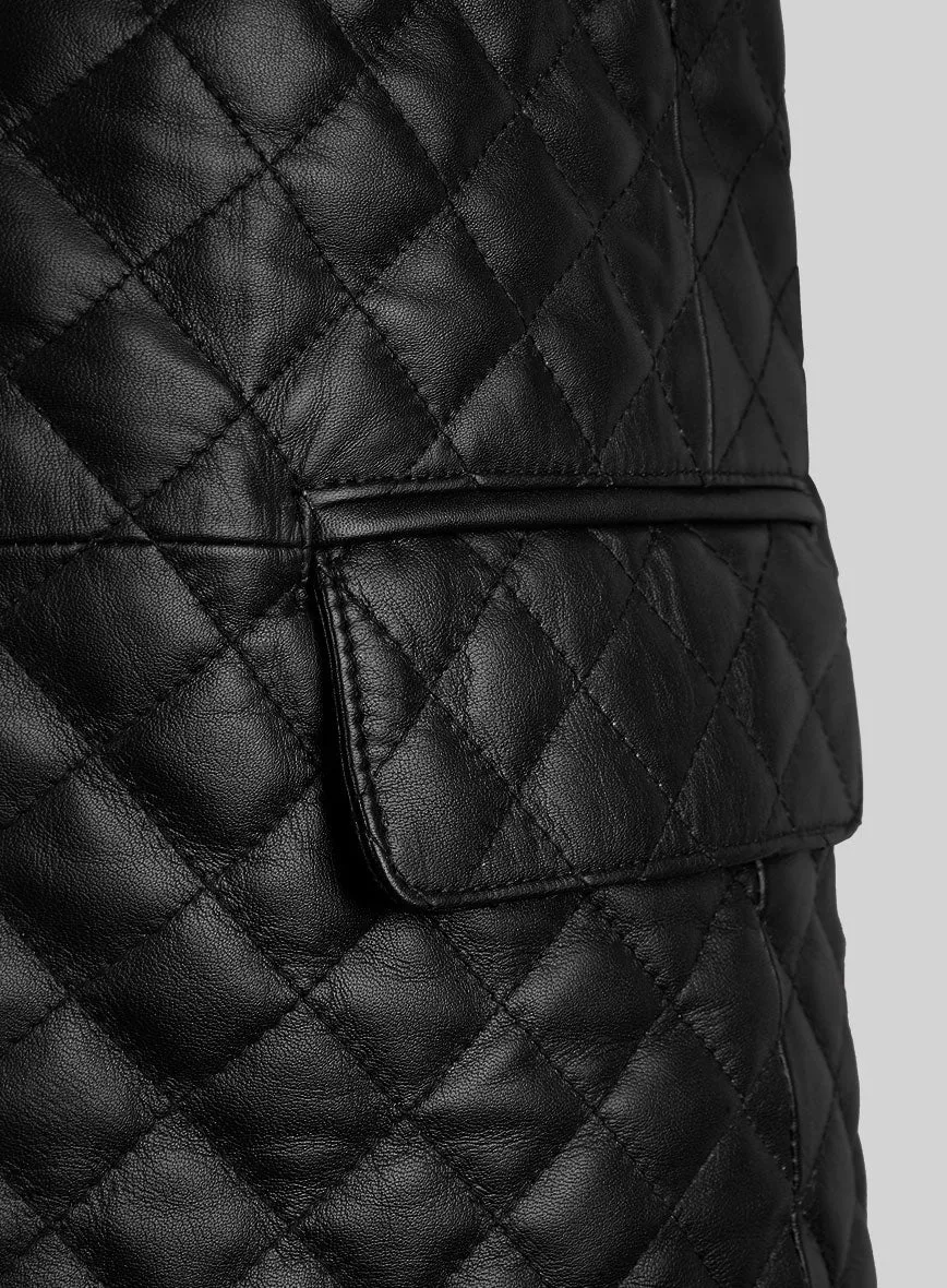 Bocelli Quilted Leather Blazer