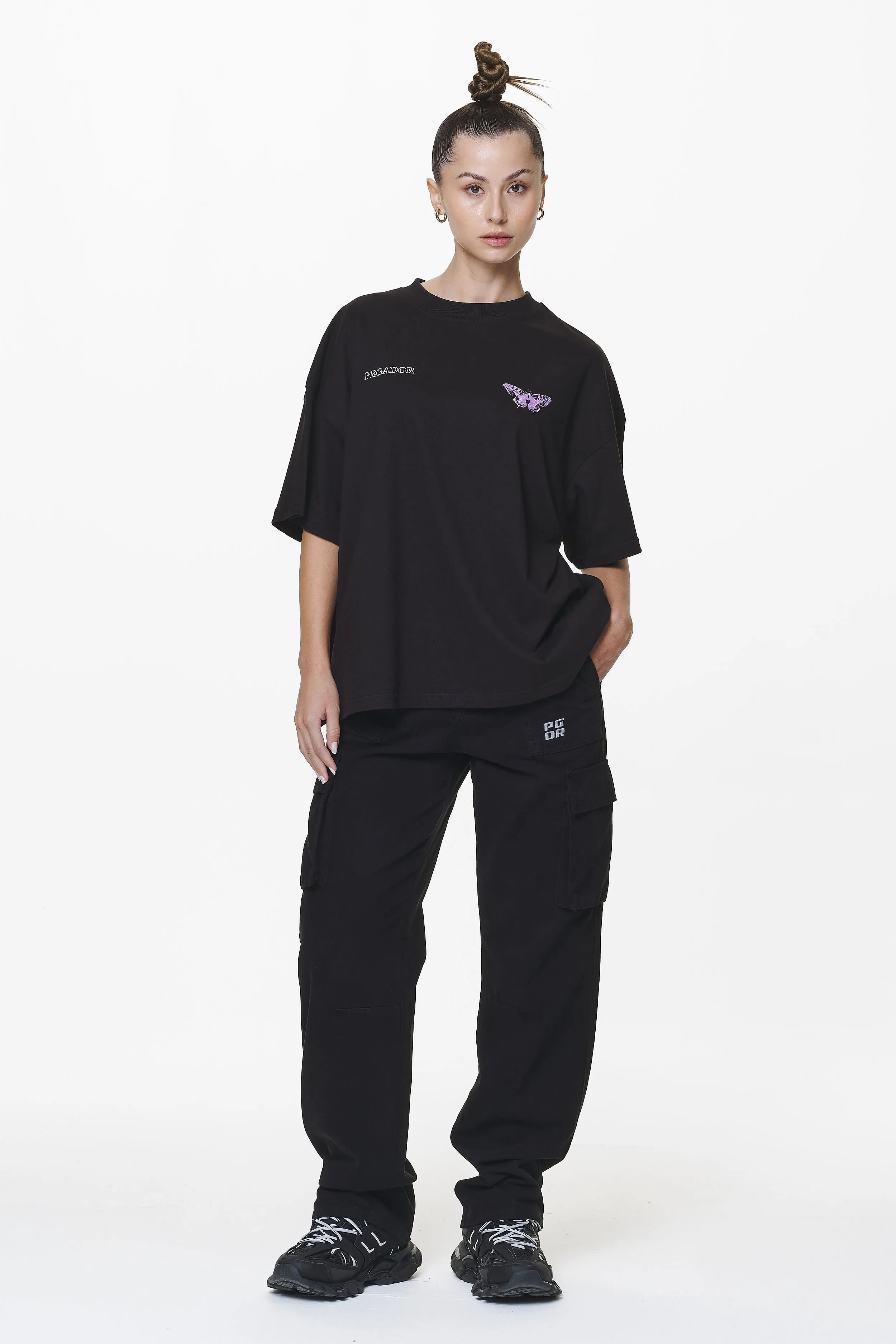 Bodo Wide Cargo Pants Black