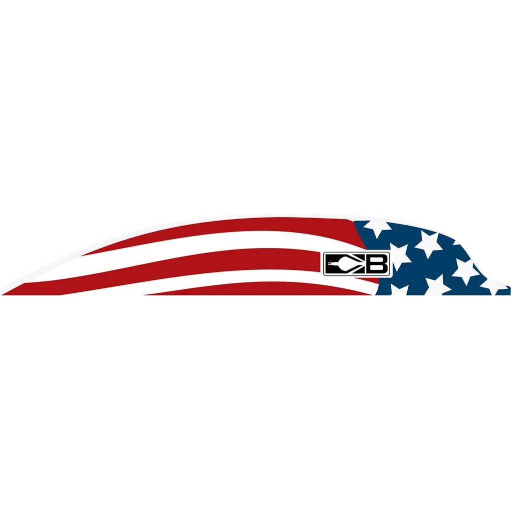 Bohning Air Vanes American Flag 2 In. 100 Pk.