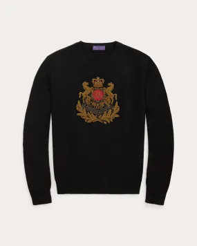 Bullion-Patch Cashmere Jumper