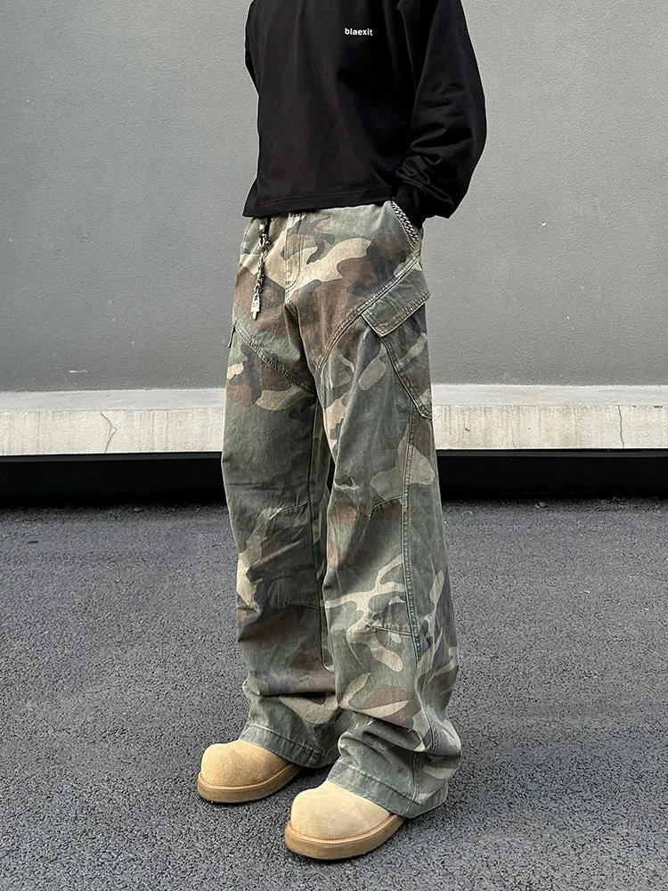 Camouflage Cargo Multi-pocket Pants