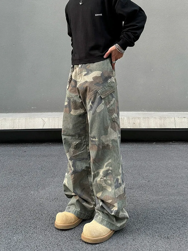 Camouflage Cargo Multi-pocket Pants