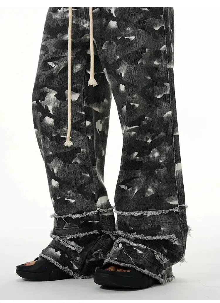 Camouflage Drawstring Cargo Pants