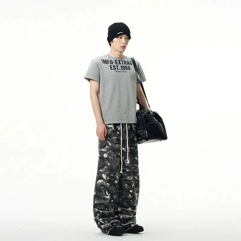 Camouflage Drawstring Cargo Pants