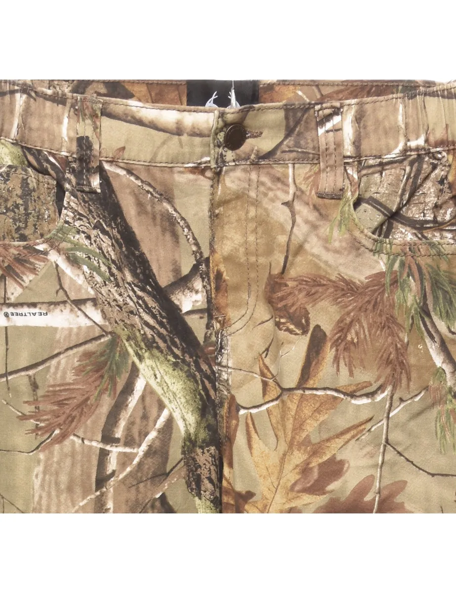 Camouflage Print Cargo Pants - W32 L31