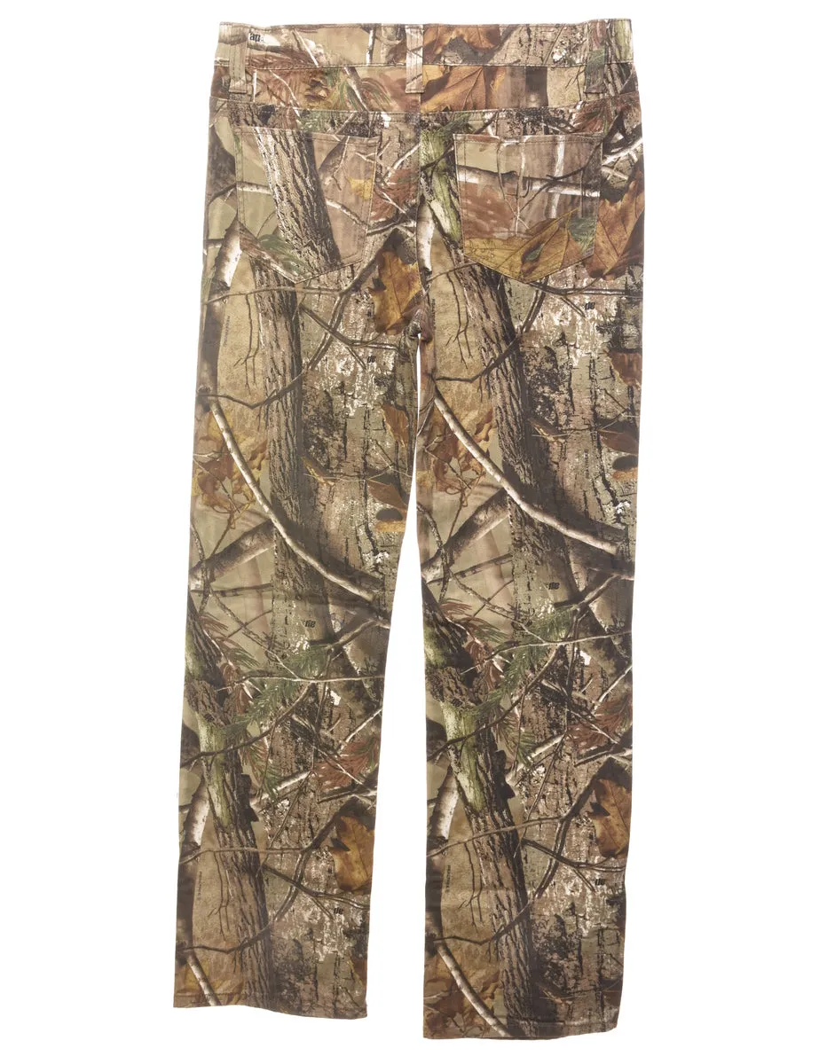 Camouflage Print Cargo Pants - W32 L31