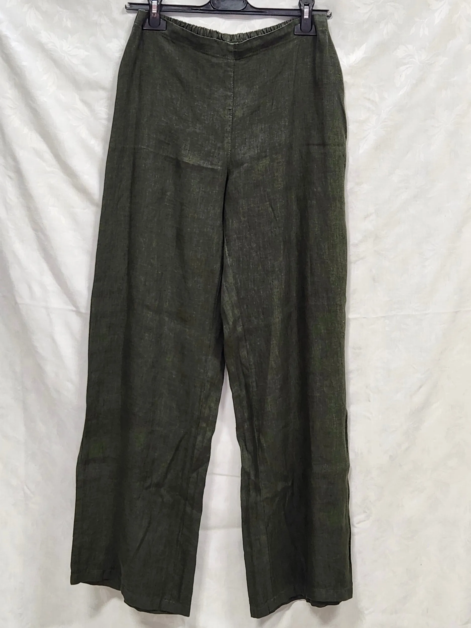 CC Linen pull on elastic waist pant