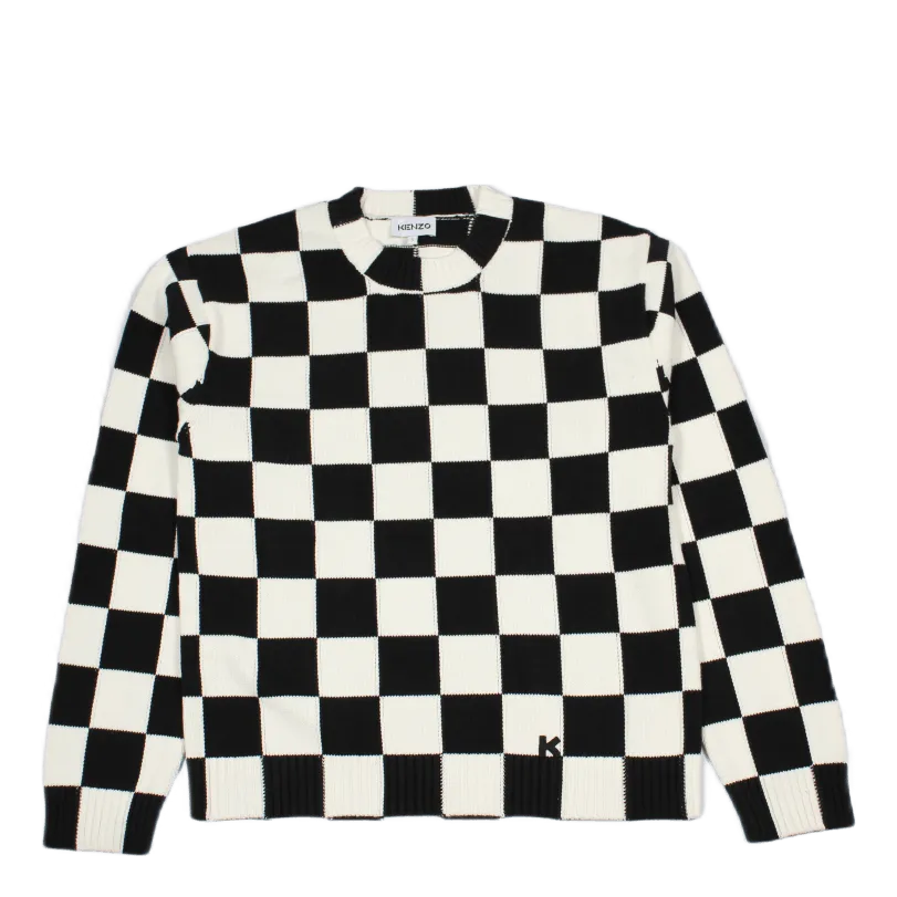 Checks Jumper White
