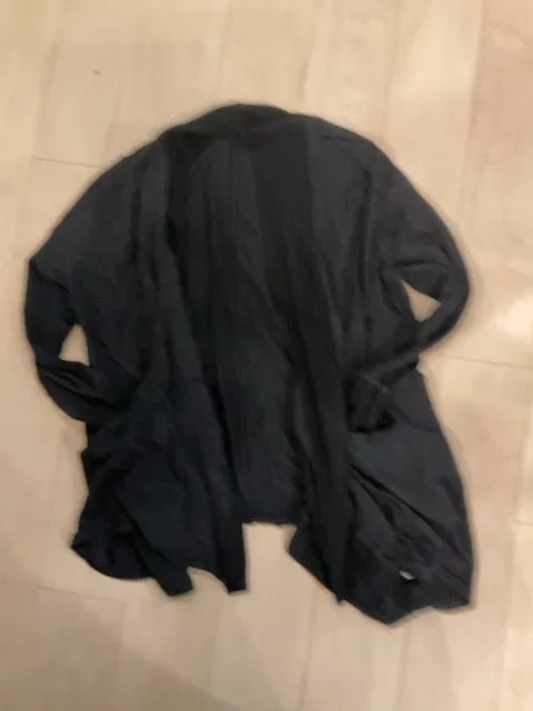 {{ClientCode}} BLACK VIGORELLA BUTTON BACK CARDIGAN, M/L