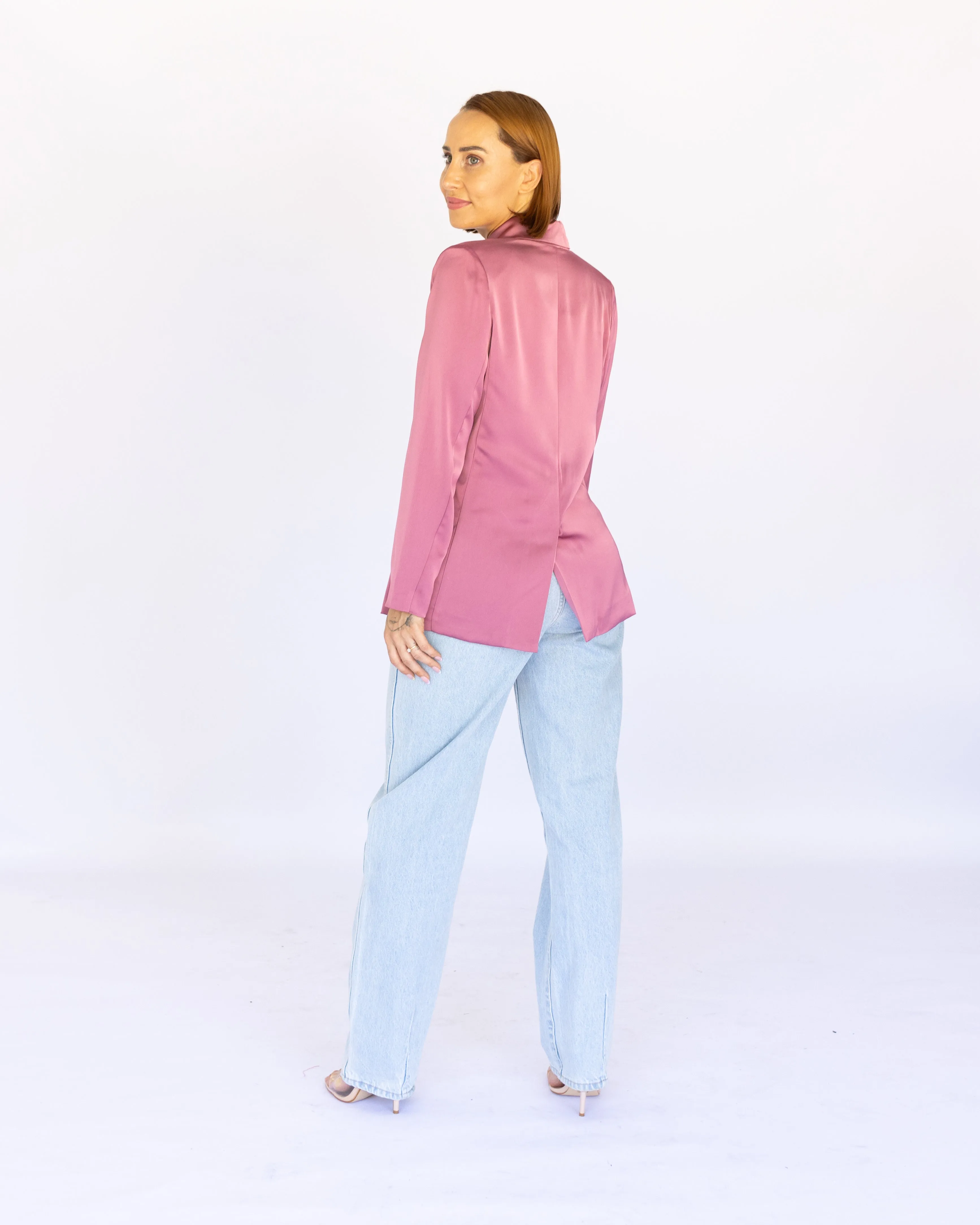 Coco Tailored Jacket - Rose Pink