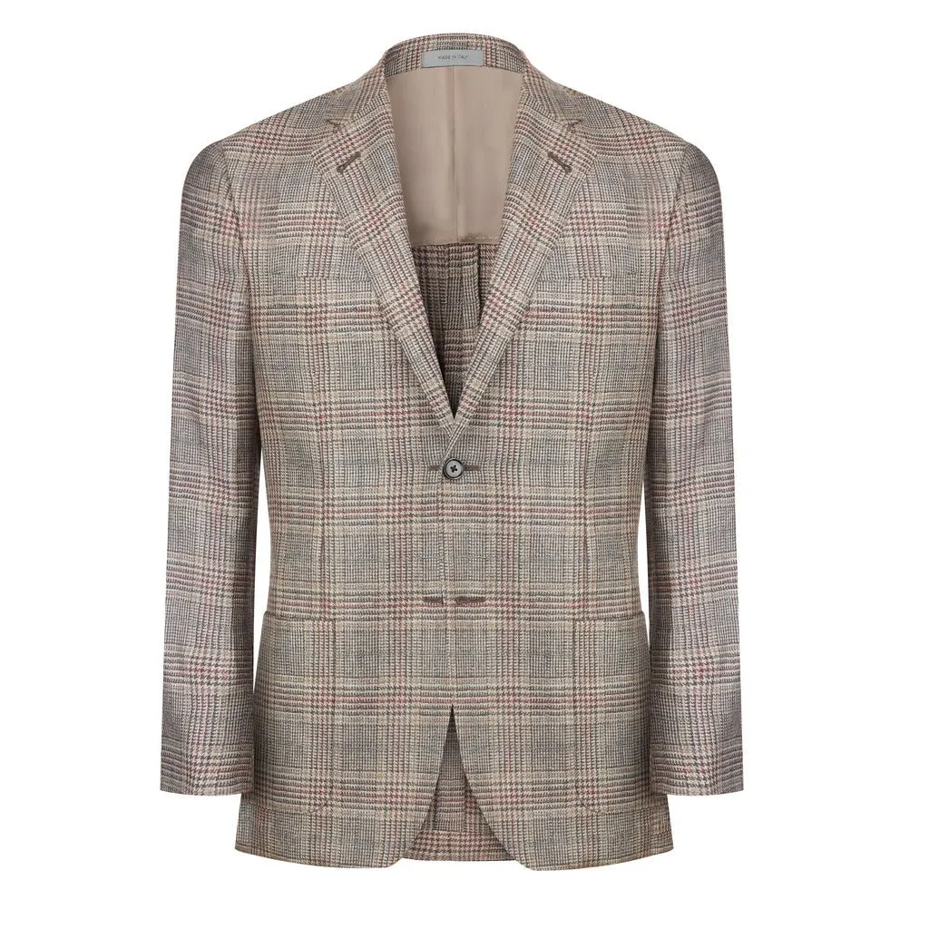 CORNELIANI Single Breasted Cashmere Gate Jacket CAMEL