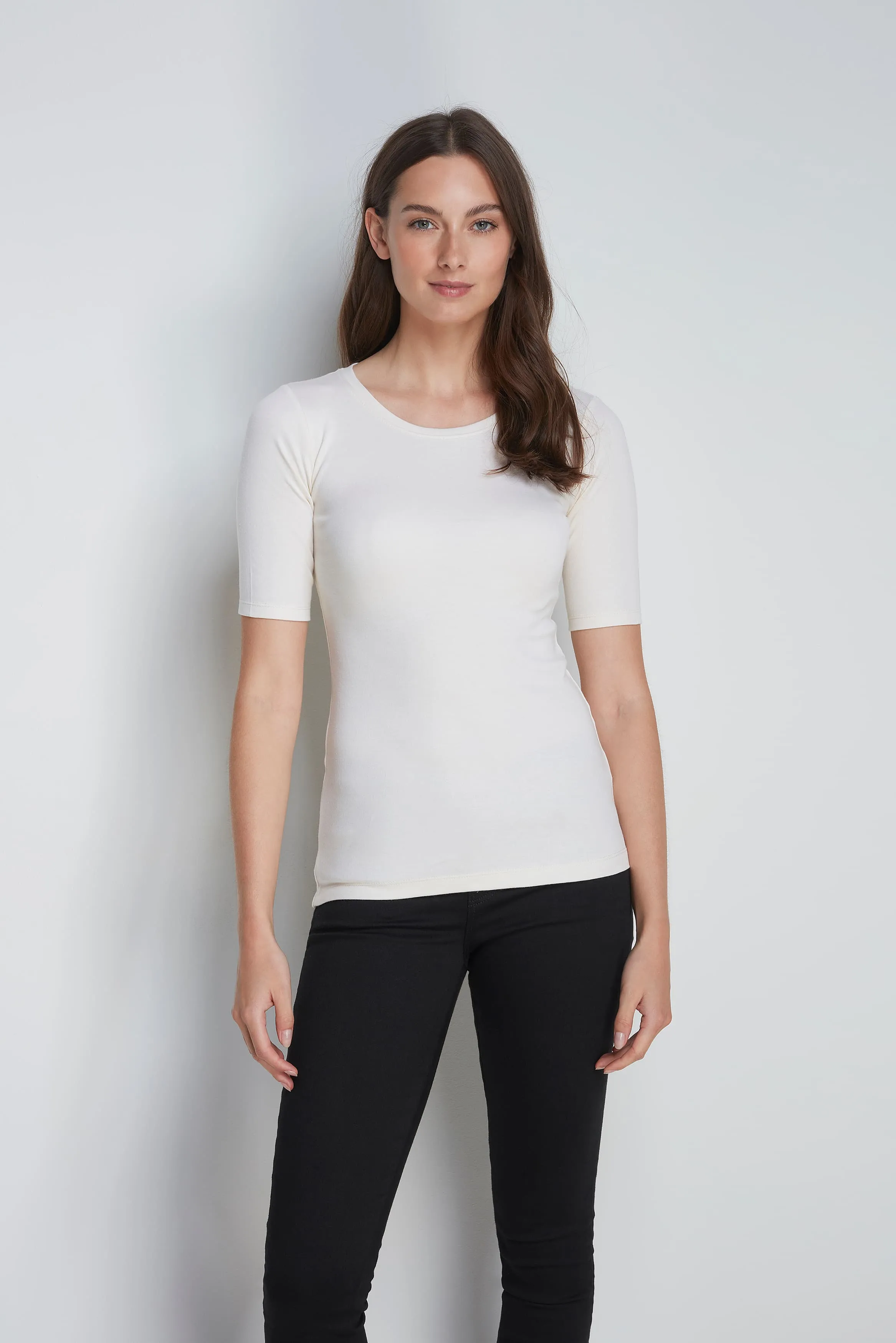 Crew Neck Cotton TENCEL™ Modal Blend Half Sleeve T-shirt | Multiple Colours