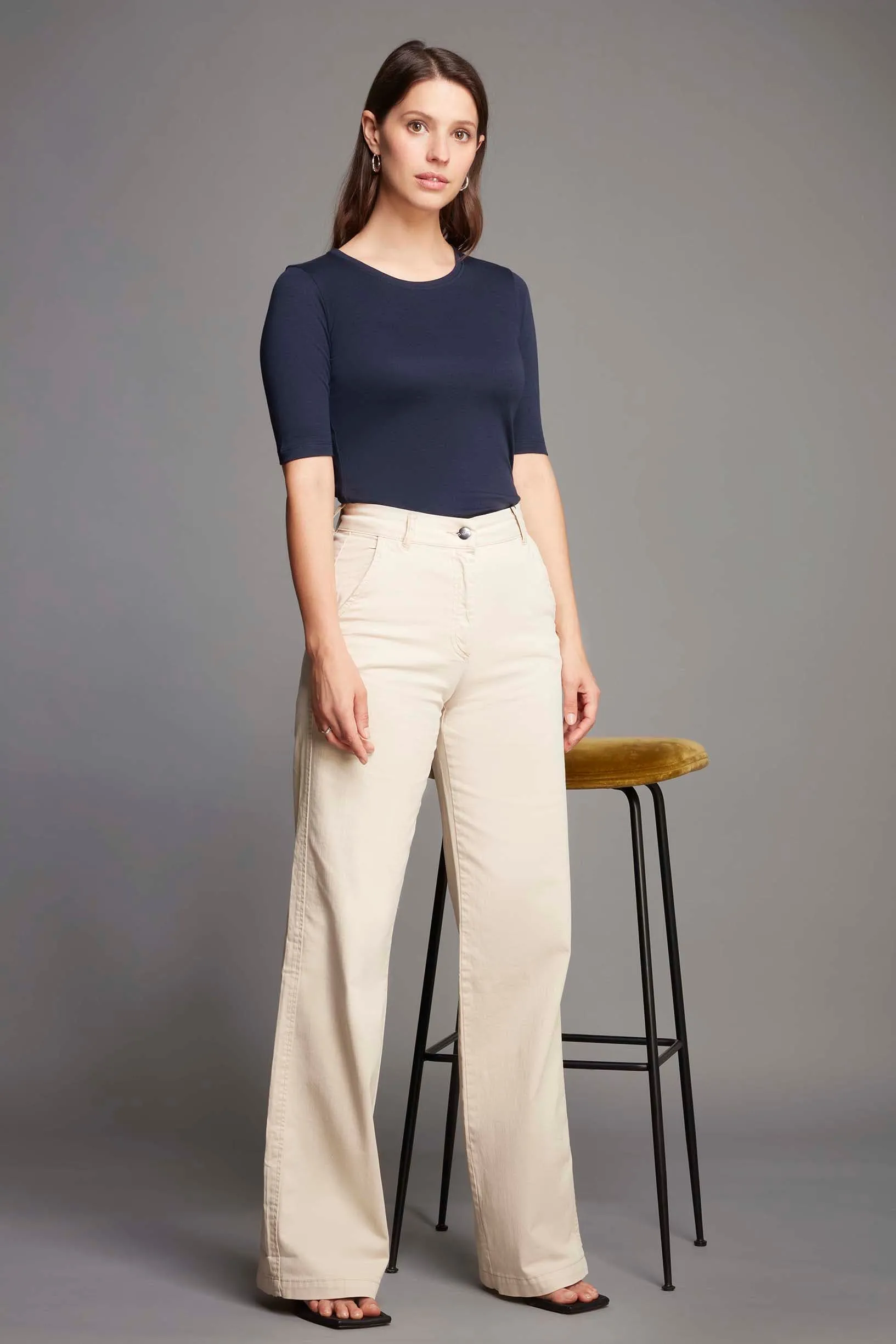 Crew Neck Cotton TENCEL™ Modal Blend Half Sleeve T-shirt | Multiple Colours