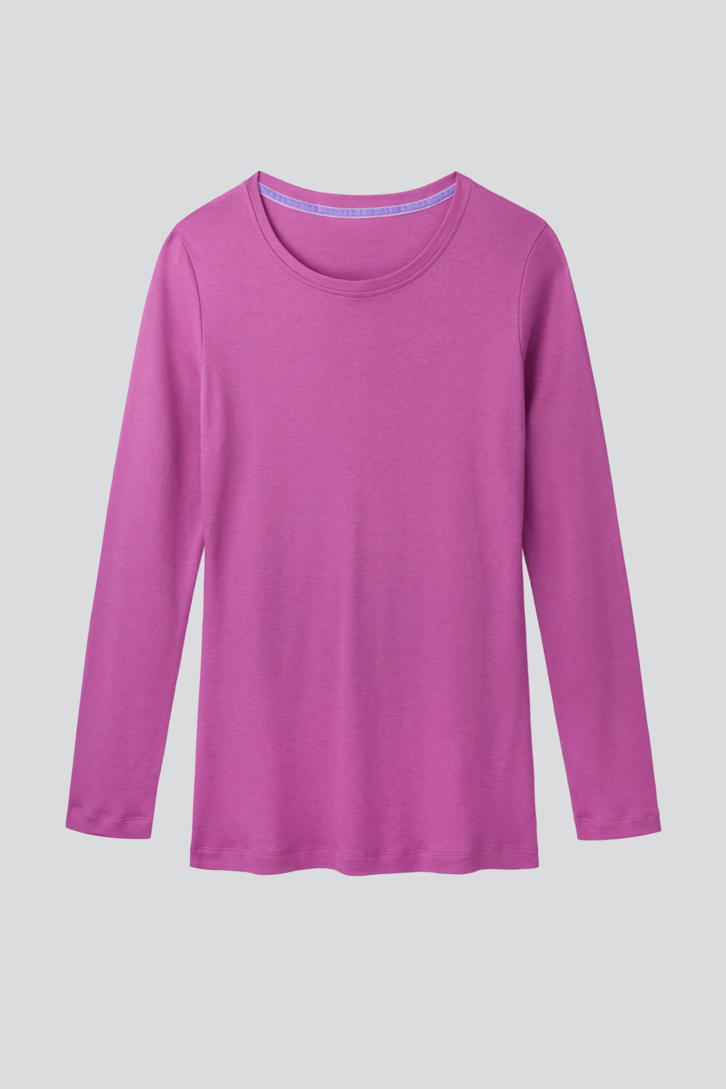 Crew Neck Long Sleeve Cotton TENCEL™ Modal Blend T-shirt | Multiple Colours