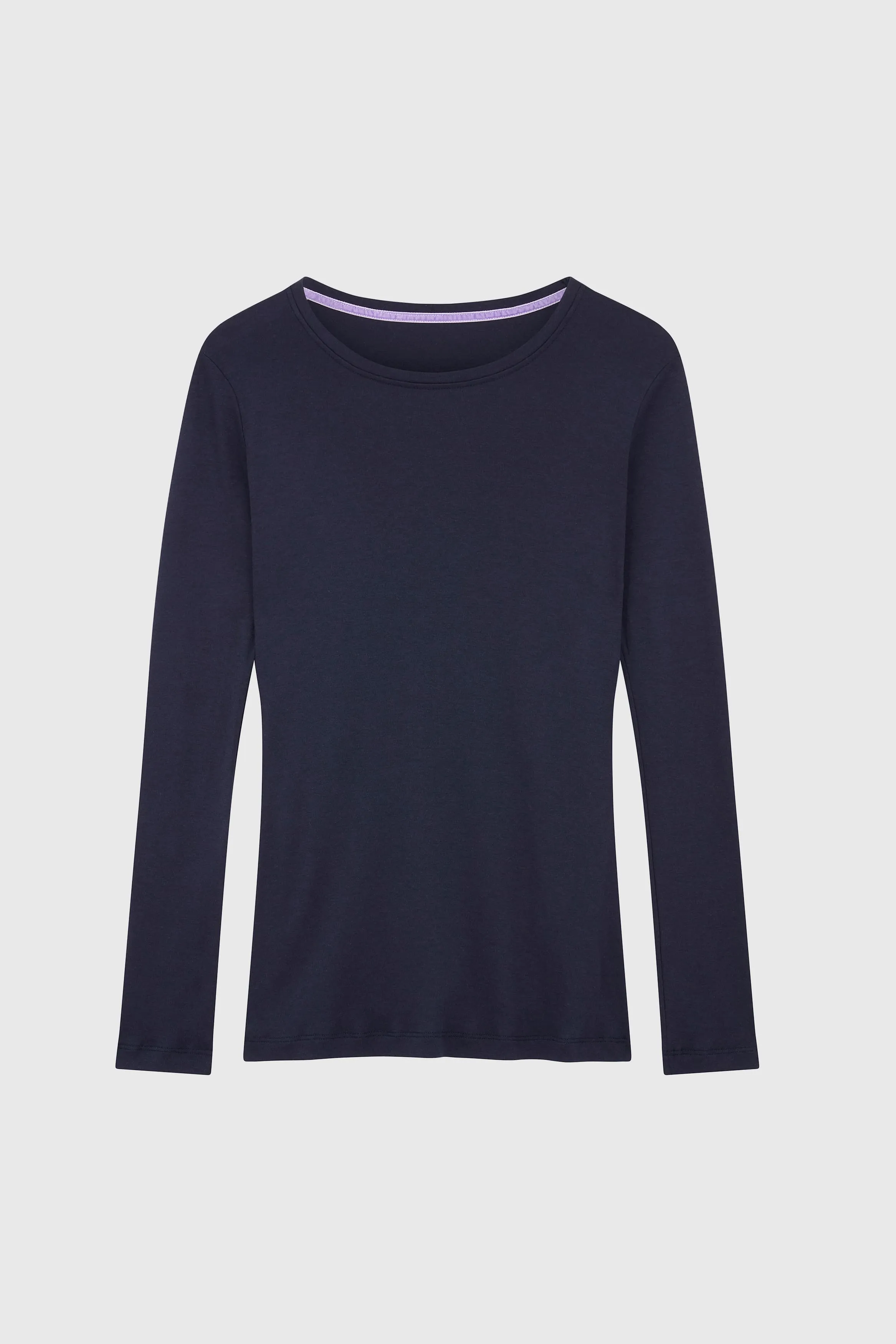 Crew Neck Long Sleeve Cotton TENCEL™ Modal Blend T-shirt | Multiple Colours