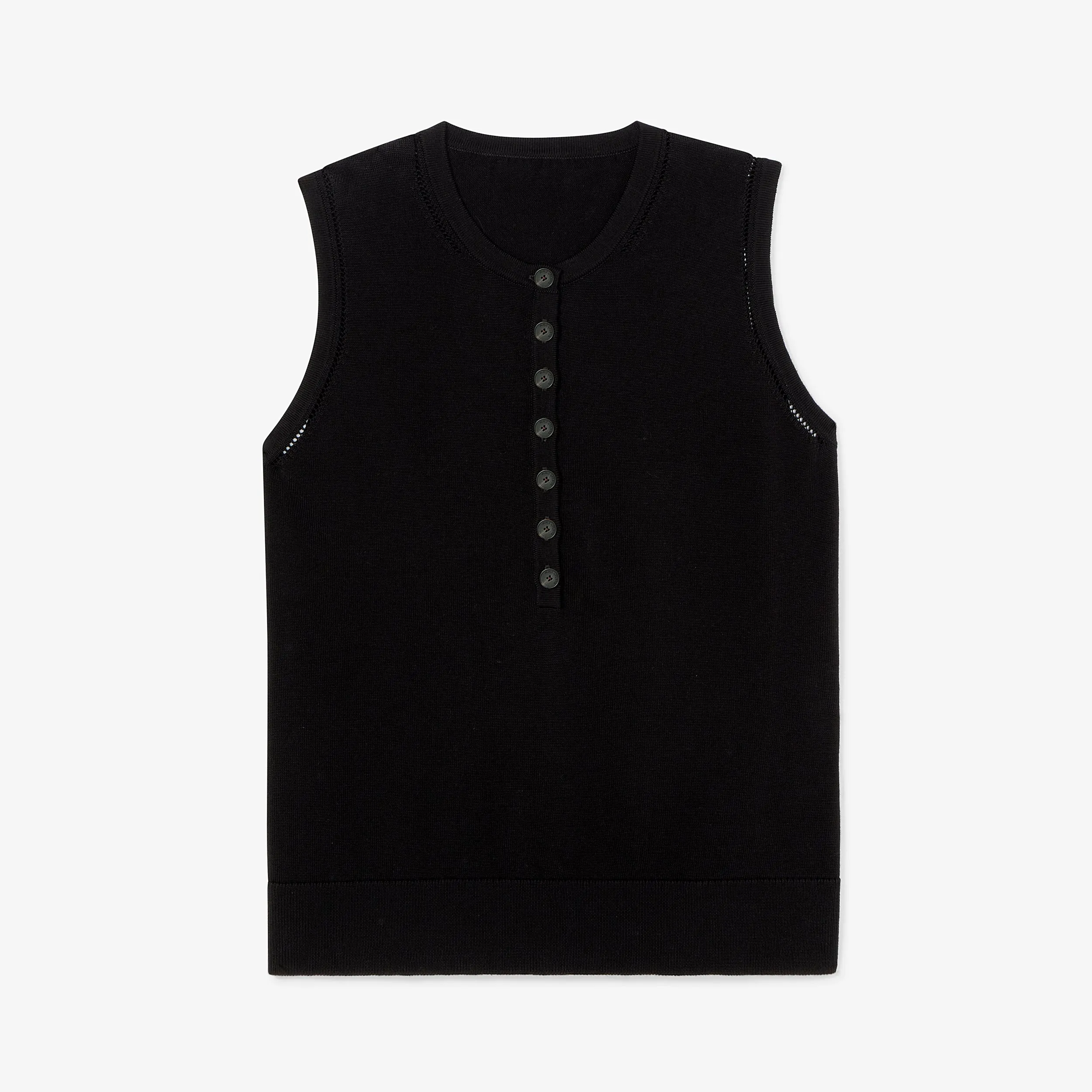Crimmins Top - Cotton Silk Knit ::Black